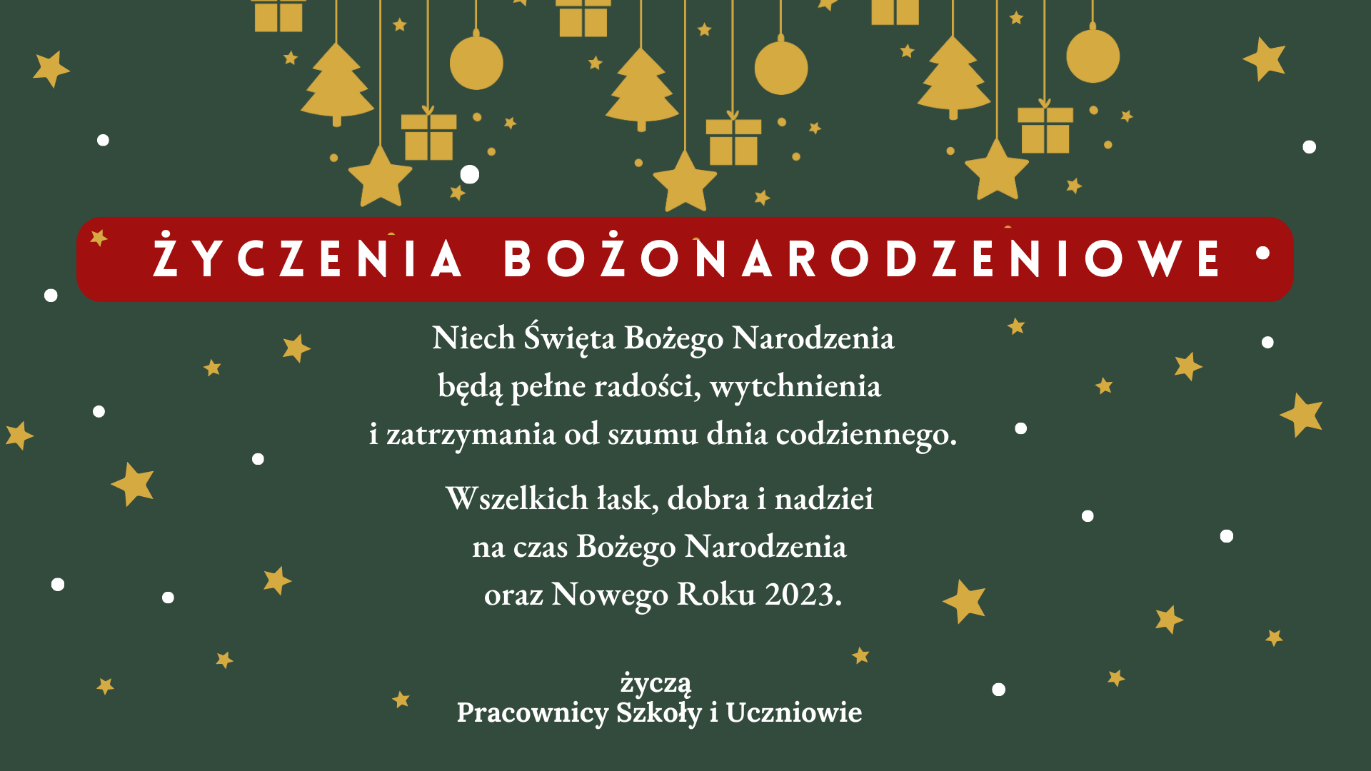 Życzenia Bożonarodzeniowe